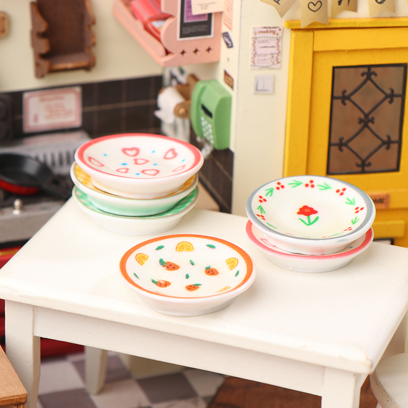 5Pcs 1/12 Dollhouse Mini Plate - огляд і ціна Kitchen Appliances Store