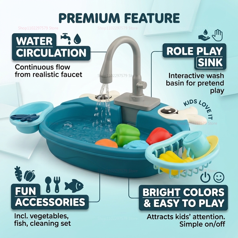 Toddler Interactive Water Play - огляд і ціна Kitchen Appliances Toys
